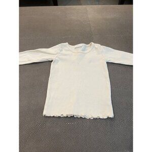 Jamie Kay Ribbed Off White Long Sleeve Tee 1Y VGUC